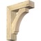 Ekena Millwork Imperial Block Rough Sawn Bracket w/ Offset Brace, Douglas Fir, 6"W x 20"D x 24"H BKT0604X20X24IMP05RDF - alternate 1